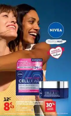 Auchan SOIN NUIT ANTI-ÂGE REPULPANT EXPERT FILLER CELLULAR NIVEA offre