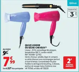 Auchan QILIVE LISSEUR OU SÈCHE-CHEVEUX offre