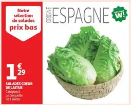 Auchan SALADES COEUR DE LAITUE offre