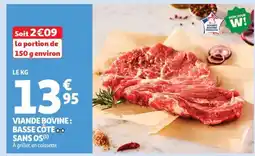 Auchan Viande Bovine : Basse Côte** Sans Os offre