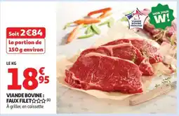 Auchan Viande Bovine : Faux-Filet offre
