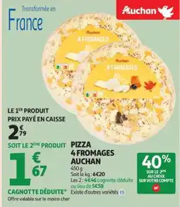 Auchan Pizza 4 Fromages Auchan offre