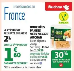 Auchan Bouchées Panées Very Veggie Auchan offre