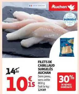 Auchan Filets De Cabillaud Surgelés Auchan offre