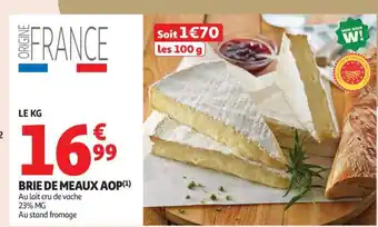 Auchan Brie De Meaux Aop offre