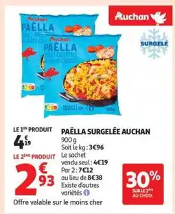 Auchan Paëlla Surgelée Auchan offre