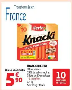 Auchan Knacki Herta offre