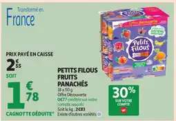 Auchan Petits Filous Fruits Panachés offre