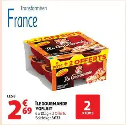 Auchan Île Gourmande Yoplait offre