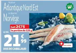 Auchan DOS DE CABILLAUD offre