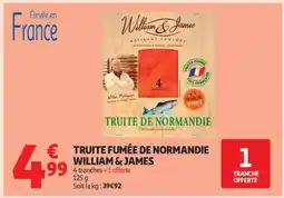 Auchan Truite Fumée De Normandie William & James offre
