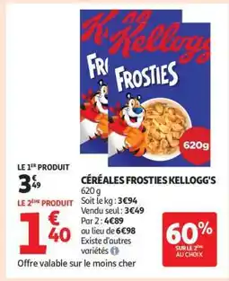 Auchan Céréales Frosties Kellogg's offre