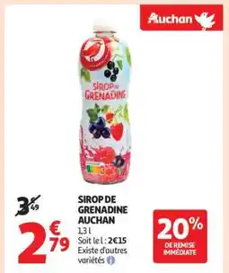 Auchan Sirop De Grenadine Auchan offre