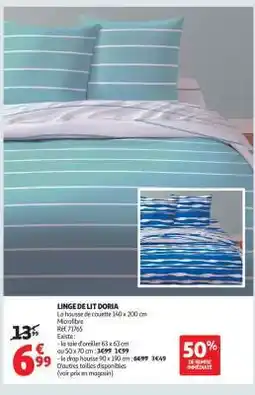 Auchan LINGE DE LIT DORIA offre