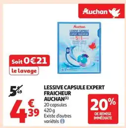 Auchan Lessive Capsule Expert Fraicheur Auchan offre
