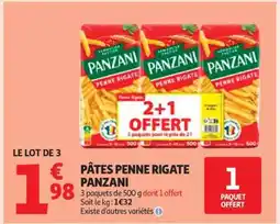 Auchan Pâtes Penne Rigate Panzani offre