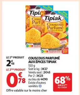 Auchan Couscous Parfumé Aux Épices Tipiak offre