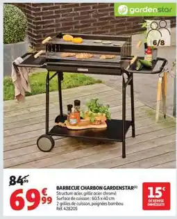 Auchan Barbecue Charbon Gardenstar offre