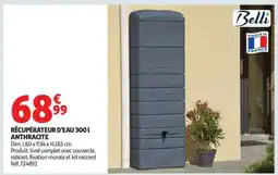 Auchan RÉCUPÉRATEUR D'EAU 300 L ANTHRACITE offre