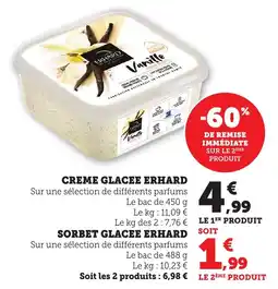 Maximarché Creme glacee erhard offre