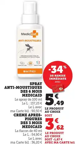 Maximarché Spray anti moustiques des 6 mois medicaid offre