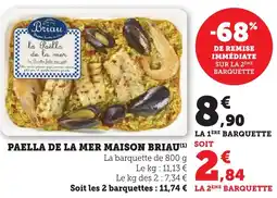 Maximarché Paella de la mer maison briau offre