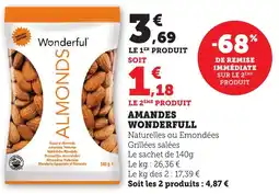 Maximarché Amandes wonderfull offre