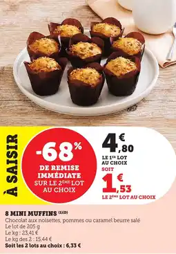 Maximarché 8 mini muffins offre
