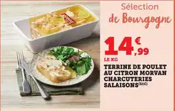 Maximarché Terrine de poulet au citron morvan charcuteries salaisons offre