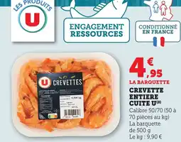 Maximarché Crevette entiere cuite u offre