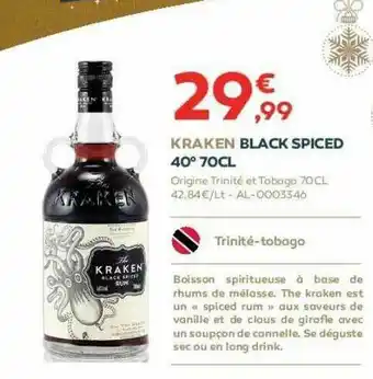 Kraken Black Spiced 40° 70cl