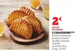 Maximarché 2 chaussons offre