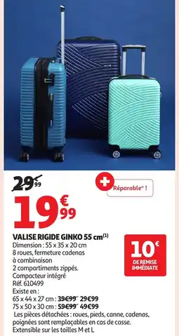 Auchan Valise rigide ginko offre