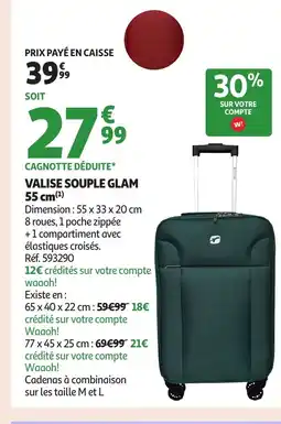 Auchan Valise souple glam offre