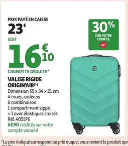 Auchan Valise rigide origin air offre