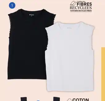 Auchan Tee-shirt femme inextenso offre