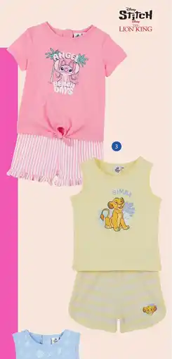 Auchan Tee-shirt + short bébé offre
