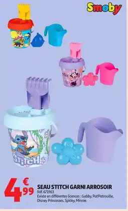 Auchan Seau stitch garni arrosoir offre