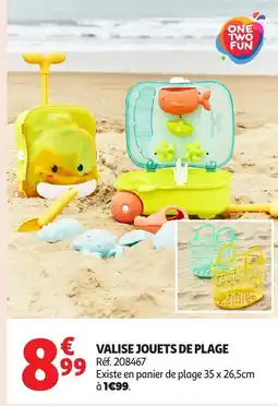 Auchan Valise jouets de plage offre