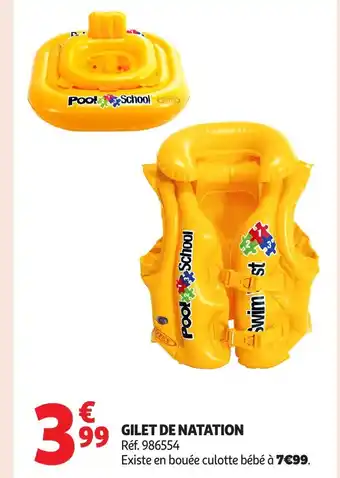 Auchan Gilet de natation offre