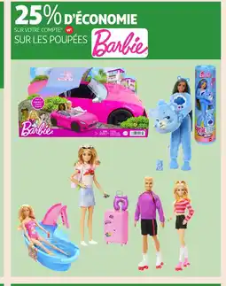 Auchan Sur les poupées barbie offre