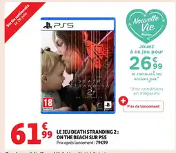 Auchan Le jeu death stranding 2: on the beach sur ps5 offre