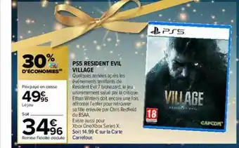 Carrefour Ps5 Resident Evil Village offre