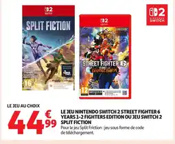 Auchan Le jeu nintendo switch 2 street fighter 6 years 1-2 fighters edition ou jeu switch 2 offre