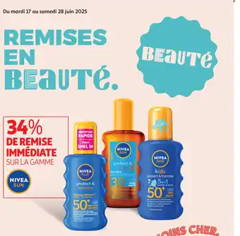 Auchan Supermarché NIVEA Sur la gamme offre