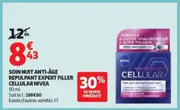 Auchan Supermarché NIVEA Soin nuit anti-âge repulpant expert filler cellular offre