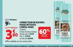 Auchan Supermarché L'ORÉAL PARIS Correcteur de racines magic retouch offre
