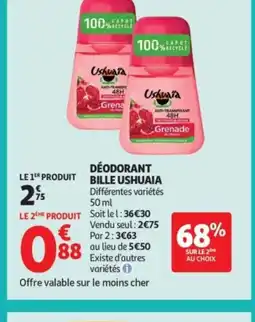 Auchan Supermarché USHUAIA Déodorant offre