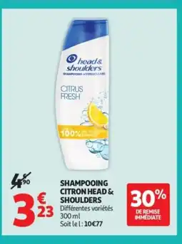 Auchan Supermarché HEAD & SHOULDERS Shampooing citron offre