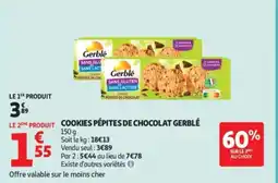 Auchan Supermarché GERBLÉ Pépites de chocolat offre